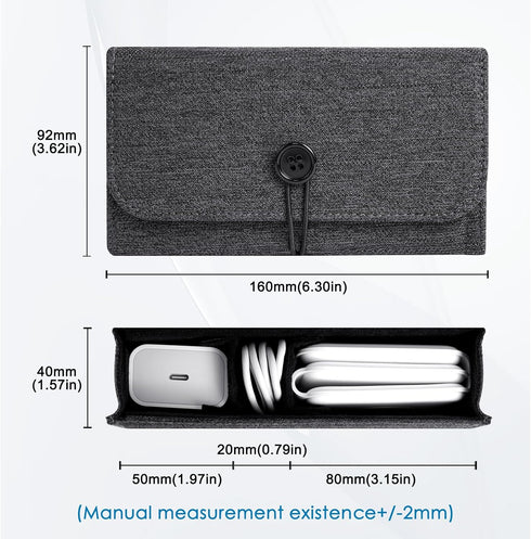 Travel Case for UCOMX for Nano/for Rtops/for Hicober/for Iseyyox 3 in 1 Wireless Charger, Foldable Magnetic Charging Station Storage Holder Bag fo...
