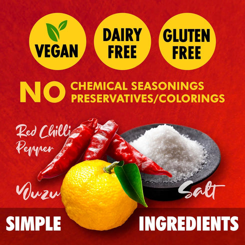 Yuzu Kosho Red Pepper Spicy Paste, Japanese Extremely Hot & Umami Seasoning, Vegan, Gluten-Free, No Additives, Made in Japan 100g(3.52oz) ?YAMASAN...