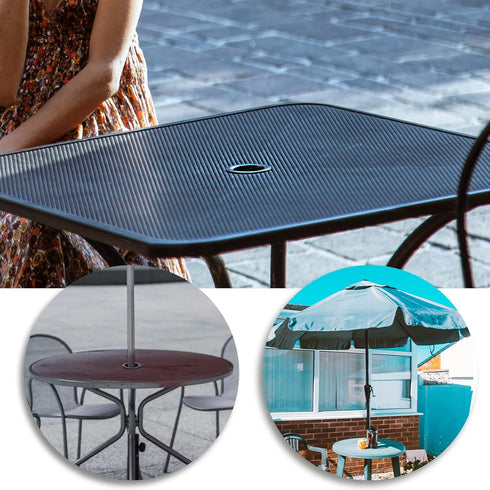 AIEX 2 Pcs Table Umbrella Hole Rings, Umbrella Cone Wedge Silicone Patio Table Umbrella Hole Plug, Soft Terrace Table Umbrella Wedge for Coffee Sh...