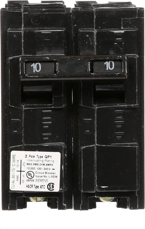 Q210 10-Amp Double Pole Type QP Circuit Breaker...