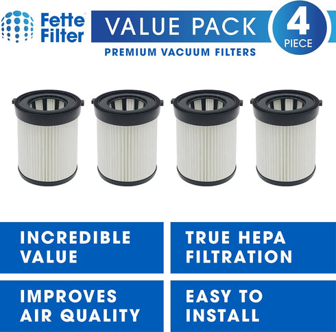 Fette Filter - FSV001 Hepa Filter Replacement Compatible with Fabuletta FSV001 FSV101 Girnoor G165 G160 Afoddon A300 Vacuum, Made of Premium Hepa ...