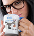 3dRose (mug_115643_6) Kick Prostate Cancer In The Ass Awareness Ribbon Cause Design - Two Tone Blue Mug, 11oz...