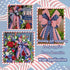 Patriotic Wired Ribbon Red and White Ribbon, Red Ribbon Red White Blue Ribbon Wired, 4th of July Ribbon for Memorial Day Independence Day, Summer ...