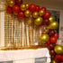 60 Pieces Balloons Red and Gold, 12 Inch Ruby Red Metallic Chrome Gold Pearl Gold Confetti Latex Balloons, Retro Red Gold Party Balloons for Weddi...