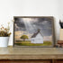 Beautiful Scene Wooden Art Framed: Little House under the Sun Wood Artwork Painting with Framed for Office (12'' x 16'' x 1 Panel)...