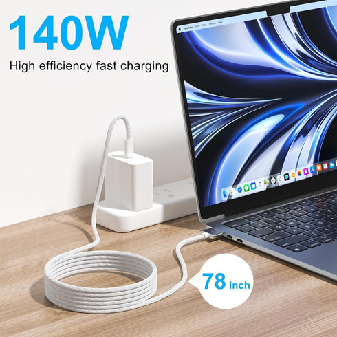 BIGCOON for Magsafe 3 Cable - Fast Charging | Compatible with MacBook Air (15''/13'' M3 2024) MacBook Air (15"/13" M2 2023/2022),MacBook Pro (16"/...