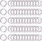 60Pcs Metal O Ring Kit Belts Hardware Pin O-Ring for Macrame, Camping Belt, Dog Leashes, Light Saber Accessories, Luggage Belt, Handbag(Sliver, 3/...
