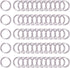 60Pcs Metal O Ring Kit Belts Hardware Pin O-Ring for Macrame, Camping Belt, Dog Leashes, Light Saber Accessories, Luggage Belt, Handbag(Sliver, 3/...