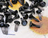 Penta Angel Mini Brads 100Pcs Round Paper Fasteners Metal Brass Pastel Brads for Scrapbooking Crafts DIY Projects, 8x12mm (Black)...