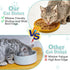 Silicone Cat Food Bowl Set of 2 Shallow Cat Food Dish 7in Wide Cat Plates Relief Whisker Fatigue Pet Feeding Bowls for Kittens Puppy Dog Non Slip ...