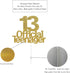 ALPHA K 13 Official Teenager Cake Topper, 13th Birthday Cake Topper, Birthday Party Decoration with Premium Gold Glitter...