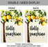 ChloropLastid Hello Sunshine Lemons Tree Garden Flag 12x18 Inch Summer Vertical Double Sided Lemons Floral Seasonal Holiday Outdoor Decoration Yar...