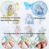Flower Fairy Stickers Set - 160 Pcs Transparent PET Aesthetic Floral Stickers for Crafts, Envelopes, Resin, Junk Journal - Waterproof Clear Cute B...