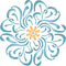 Flower Mandala Stencil, 14 x 14 inch (L) - Floral Flowers Flora Plants Wall Stencils for Painting Template...