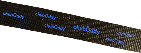 CHU-BUDDY Chubuddy Chew Holder Black Screen Print- Black Tether and Natural Strap...