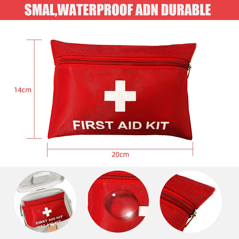 Prepared 94 Piece Small First Aid Kits for Emergency, Home, Camping, Travel, Sports, Office, Outdoor, Car, School Emergency Medical Supplies for C...