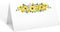 321Done Sunflower Place Cards, Made in USA - Blank Small 3.5x2 for Name Food Table Setting Dinner Party Seating Wedding Reception Buffet Tent Styl...