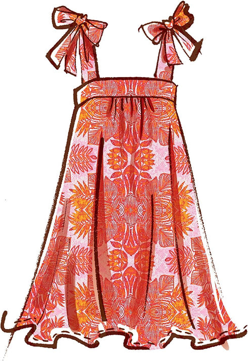 McCall's Misses' Sundress Sewing Pattern Kit, Code M8213, Sizes XS-S-M, Multicolor...