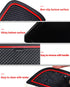 Anti Dust Mats for Toyota 86 Subaru BRZ Scion FR-S 2022 2023,Custom fit Cup Holder Liners Mats Door Pocket Center Console Liners (Red/6Pcs)...