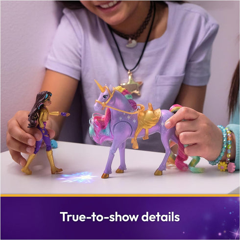Unicorn Academy, Sophia & Light Magic Wildstar with Rainbow Light-up Effects, 2 Riding Accessories, Dolls & Unicorn Toys for Girls Ages 4 and up...