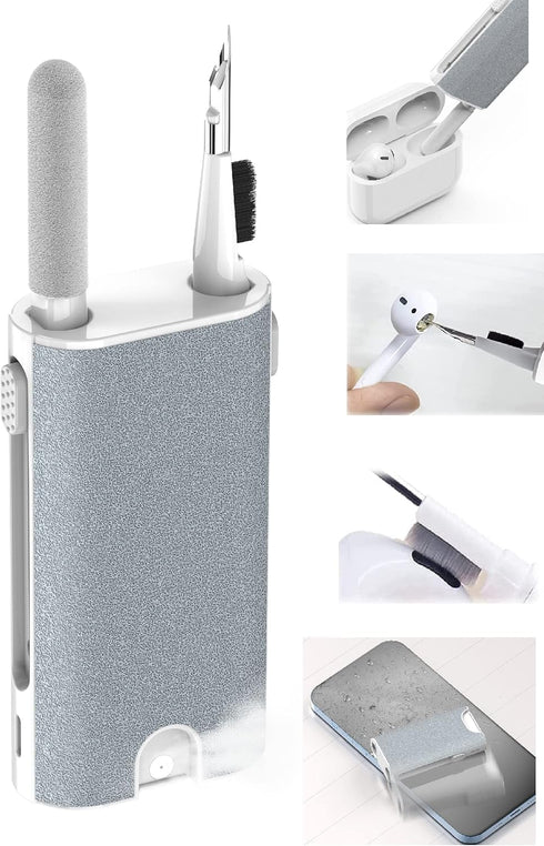 Esteguen Multi-Function Airpod Cleaner Kit- Laptop Phone Screen Cleaner Bluetooth Earphones Cleaning Tools for Airpods Pro Earbuds Cleaning Kit fo...