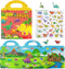 Reusable Sticker Books for Kids, Travel Removable Toddler Dinosaur Sticker Books for 3 4 5 Year Old Girls Boys Birthday Gifts Educational Learning...