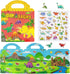 Reusable Sticker Books for Kids, Travel Removable Toddler Dinosaur Sticker Books for 3 4 5 Year Old Girls Boys Birthday Gifts Educational Learning...