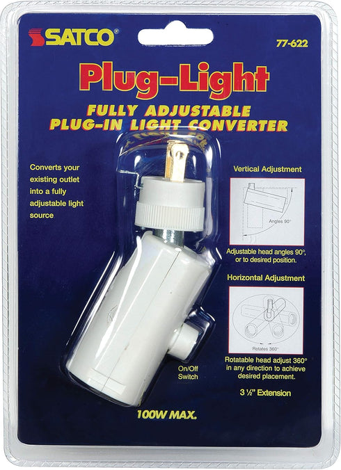 Satco Plug A Light Adapter 250 W 125V...