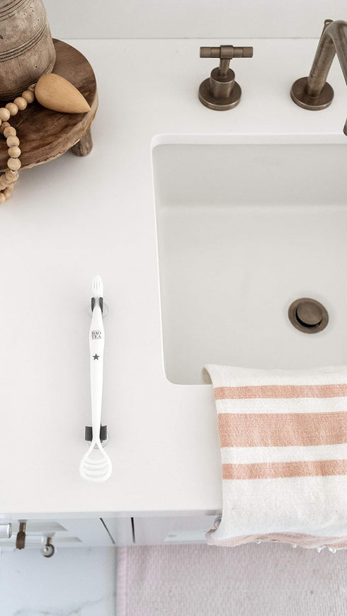 Universal Manual Toothbrush Holder - Elevated Style - Suction Cup Mirror Mount...