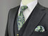 S&W SHLAX&WING Mens Ties Gray Blue Green Neckties for Men Silk Paisley Classic Size Necktie with Pocket Square Set...