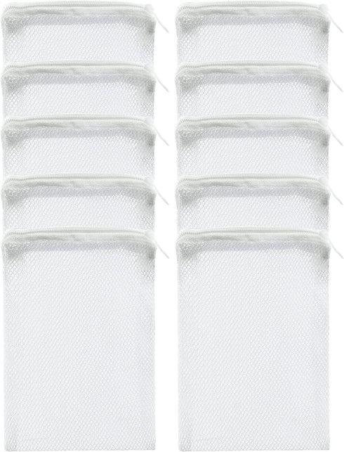 10 Pcs Aquarium Filter Media Bags - Reusable Mesh Bags (6" x 4") for Fish Tank Filters...