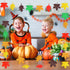 150PCS Fall Maple Leaves Cutouts with 210PCS Glue Points,Multicolor Glitter Paper Cardboard Maple Leaf Paper Cutting Autumn Maple Leaf Confetti fo...