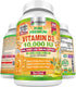 Premium Vitamin D3 10000 IU (250mcg) Infused with Extra Virgin Olive Oil - Immune Support - 300 Softgels - Supports Heart, Joints, Bone, Muscle an...