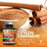 Pure Cinnamon Capsules, Certified Organic Ceylon Cinnamon Pills, Non-GMO, Gluten-Free, Dairy-Free, Sri Lanka Cinnamon Powder Supplement, Best Vega...