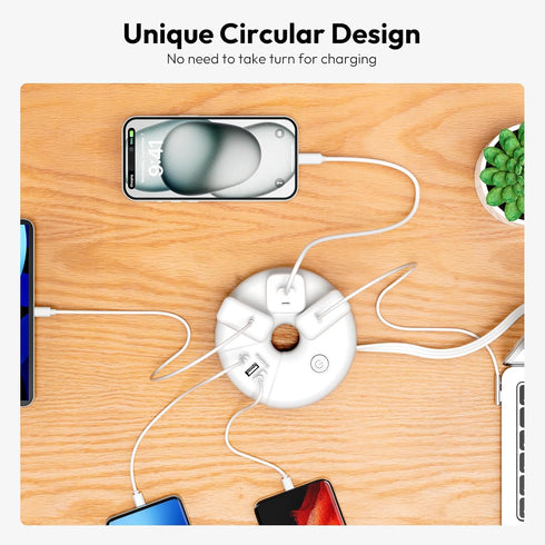 Travel Power Strip with USB Ports, NTONPOWER Cruise Approved Power Strip with 3 Outlet 3 USB(1 USB C), 5 ft Extension Cord, Compact for Indoor Hom...