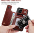 for iPhone 11 Pro Wallet Case with Card Holder,OT ONETOP PU Leather Kickstand Card Slots Case,Double Magnetic Clasp and Durable Shockproof Cover f...