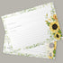 50 Sunflower Recipe Cards from Dashleigh, 4x6 inches, Double-Sided...
