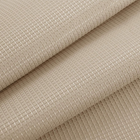 Valea Home Waffle Weave Textured Bathroom Window Curtains Water Repellent Short Curtains Window Covering Half Window Curtains Kitchen Tiers, Taupe...