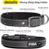 Fida Heavy Duty Dog Collar, Ultra Comfortable Soft Neoprene Padded, Adjustable Reflective Nylon Pet Collar with Durable Metal Belt Buckle for Medi...