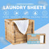 Free And Clear Eco Friendly Unscented Laundry Detergent Sheets, Up To 100 Loads, Powerful Against Stains...