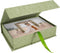Photo Storage Box 5x7, Linen Photo Box, Memory Box Perfect to Store Your Photo, Pictures, Certificates, Scrapbooking Supplies, Keepsakes and Jewel...