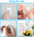 120 pcs Self-Adhesive Clips Wall Tapestry Clips Plastic Sticky Hanging Spring Photo Clips Poster Clips for Office Home Poster Photo Halloween Chri...