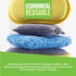 E-Cloth 2-Pack Non-Scratch Scrubbing Pads, Microfiber Scrubber and Dish Sponge, Ideal for a Streak-Free Clean Grill, Cast Iron and Dishes, Washabl...