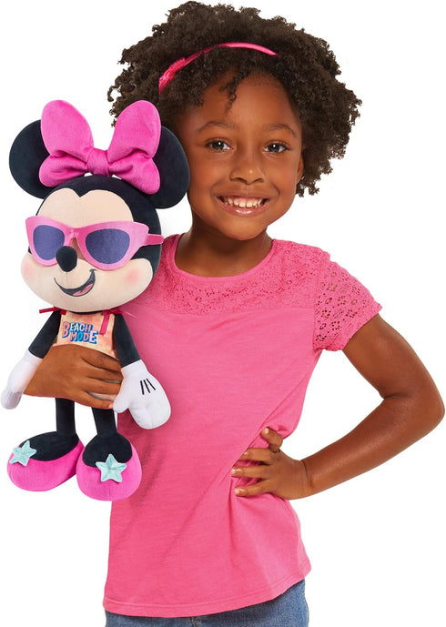 Disney Street Beach Large Plush Minnie Mouse, 19-Inch Stuffed Animal, Officially Licensed Kids Toys for Ages 2 Up, Amazon Exclusive...