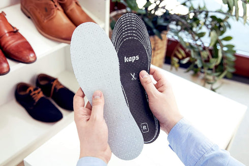 6 Pair Pack Anti Odour Shoe Insoles Set with Odor Eating Charcoal, Shoe Inserts, Kaps Odour Stop...