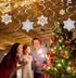 Moon Boat 42Ct Christmas Snowflake Hanging Swirl Decorations from Ceiling - Winter Party Wonderland Xmas Holiday Ornaments...