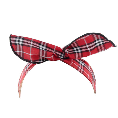 Twist Bow Wire Headbands Head Wrap Retro Bowknot Polka Dot Lattice Design Rabbit ear Wired Hairbands Hair Holder Hair Accessory for Women and Girl...