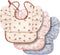 Lictin Baby Bibs for Girls Waterproof - 3 Pack Mess Proof Bib, Oil-proof Toddler Feeding Bib with Adjustable Closure, Baby Bibs for Eating 6-36 Mo...