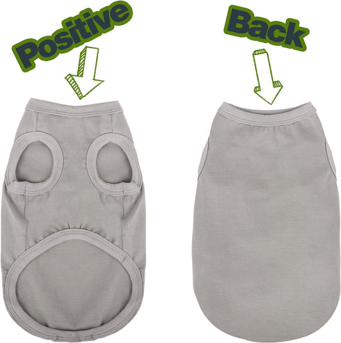 Elevate Your Dog's Fashion Quotient with Colorful and Breathable Sleeveless Cotton Shirts! Perfect Pet Apparel for Small to Medium Dogs Green L...