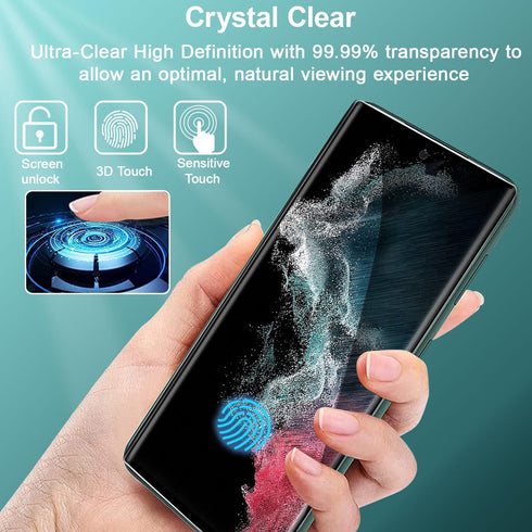 UEEBAI for Samsung Galaxy S22 Ultra 5G Privacy Screen Protector, 2 Pack 9H Hardness Anti Spy Private Tempered Glass Film Bubble Free Film Case Fri...